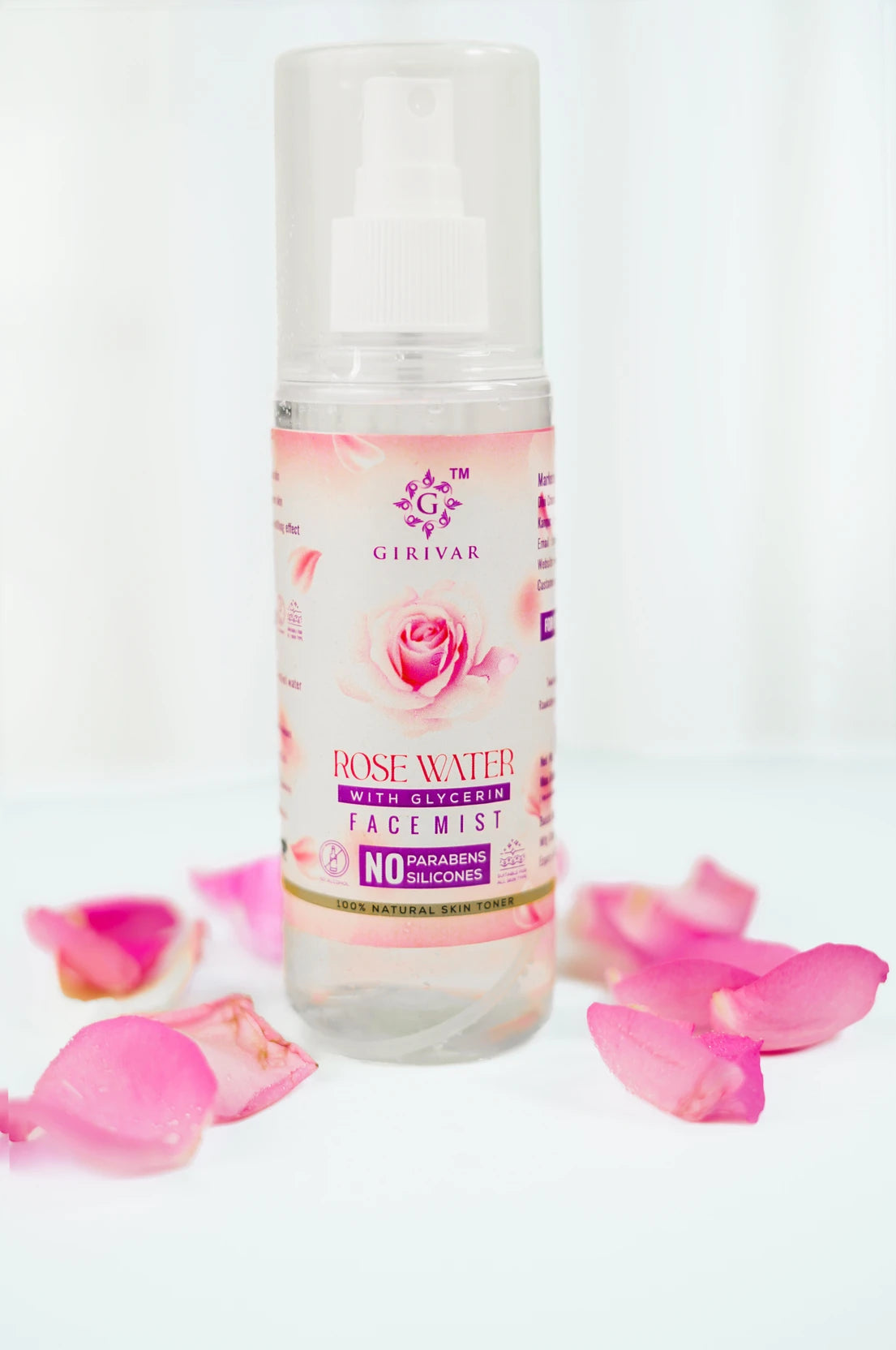 Pure Rose Water with Glycerin Face Mist