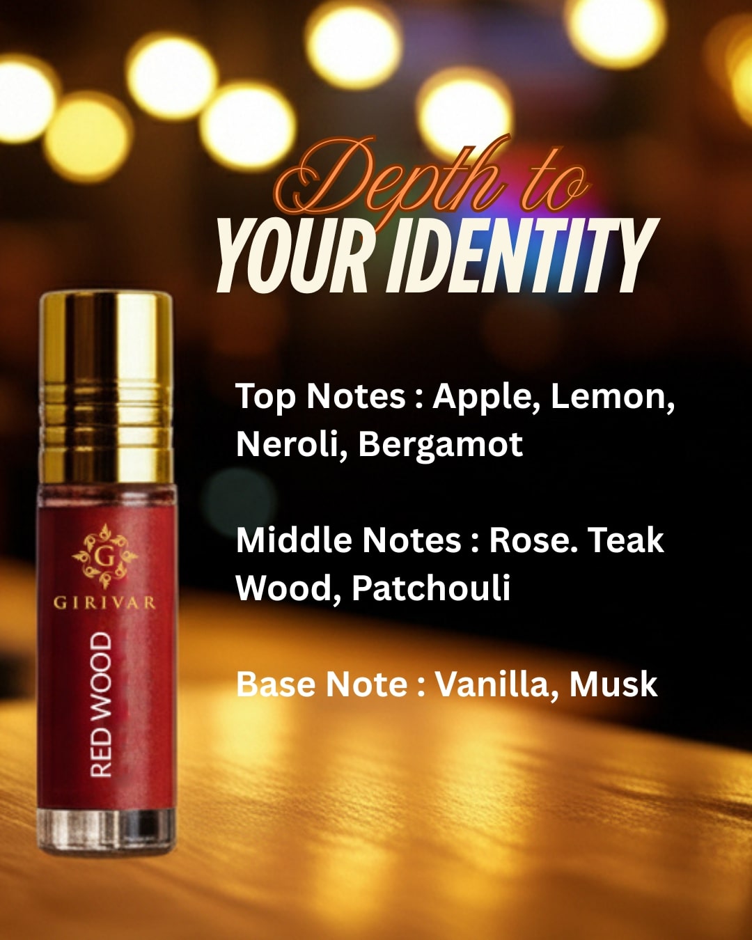Red Wood Attar Perfume