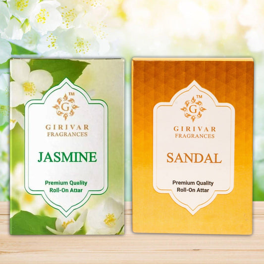 Jasmine and Sandelwood Attar Combo