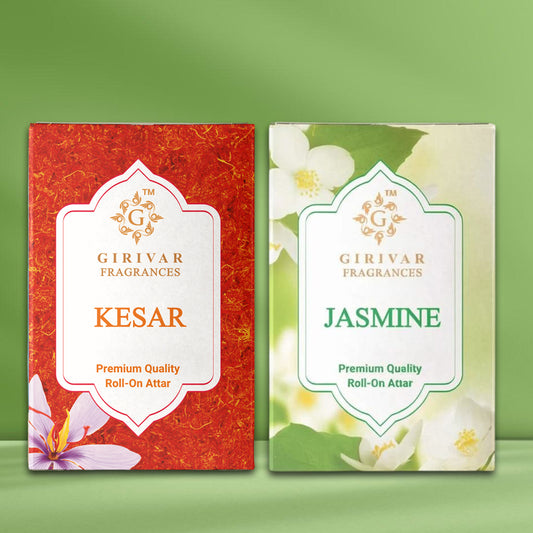 Kesar Attar and Jasmine Attar Combo
