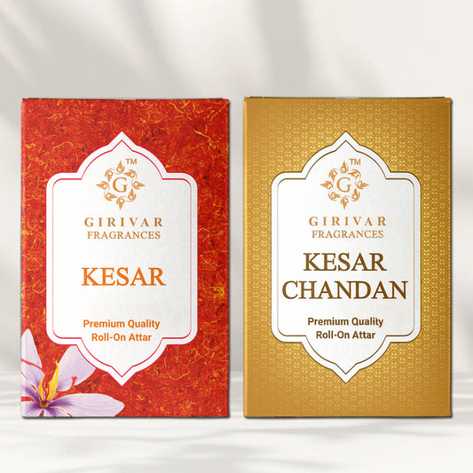 Kesar Attar and Kesar Chandan Attar ombo