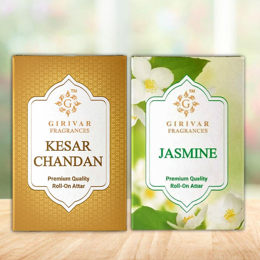 Kesar Chandan Attar and Jasmine Attar Combo