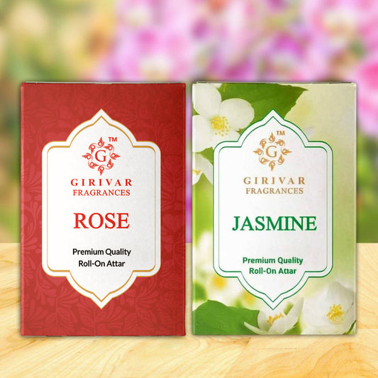 Rose Attar and Jasmine Attar Combo