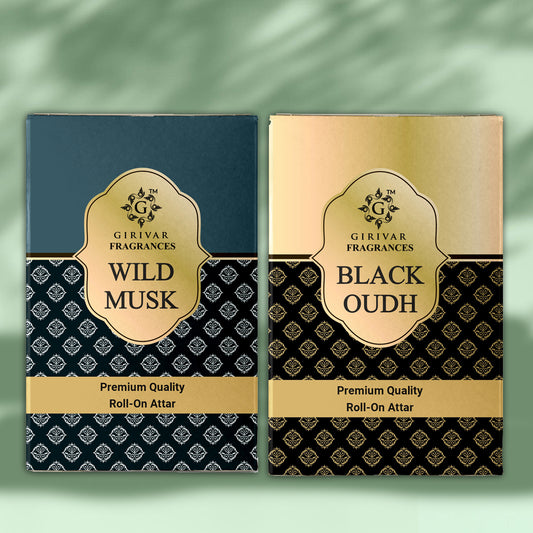 Wild Musk and Black Oudh Attar Combo